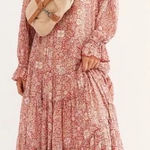 Free People NEW  Feeling Groovy Dress Size XS Oversized Paisley Floral RARE Photo 0