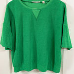 Cyrus  Vibrant Green Terrycloth Top Photo 0