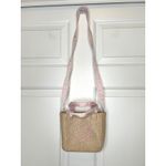 Tommy Hilfiger Woven Beach Small Crossbody Bag Purse Pink Bear Photo 1