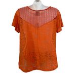 New Directions Women's Orange Casual Blouse S Photo 2