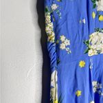 Free People 2 Retro Alora Dress Fit And Flare Vintage Blue Yellow Floral CP0659 Photo 4
