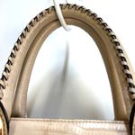 Henri Bendel A List Satchel Lizard Embossed Leather Bag Whipstitched Photo 4