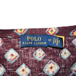 Ralph Lauren Polo  Block-Print Linen‎ Button-Front Top Size 12 Photo 7