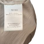 Halston Heritage Draped Satin Skirt Mini Pleated Stone Cream Size Small Photo 11