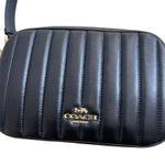 Coach Jes Crossbody Bag with Puffy Linear Quilting C1569 Black Gold Hardware Photo 6