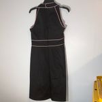 Sag Harbor Retro Pin Up Style Black Dress‎ with Floral Embroidery Size 6 Photo 5