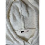 SO  Juniors Hoodie Size L White Plush Yard Loungewear Crop Hooded Womens NWT Photo 6