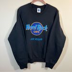 Hard Rock Cafe Vintage  Black Las Vegas Crewneck Sweatshirt Medium Photo 0