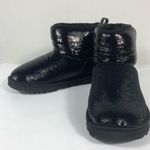 UGG Classic Mini Mirror Ball Bootie Sequin Ankle Boots Black 6 US NEW Photo 13