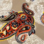 Melissa Paige Bohemian Paisley Mid Rise Stretch Pull On Pants Leggings Photo 4