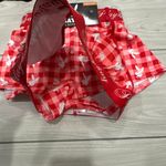 Playboy NWT  red and white plaid bra and boyshort set with bunny logos size mediu Photo 1