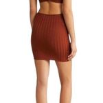 NWT Simon Miller Adio Rib Knit Mini Skirt in Coconut Shell Size L Photo 3