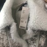 Urban Outfitters Leigh Oversized Faux Suede Sherpa Jacket Size M Photo 10