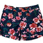 Joe Fresh NWT  Navy 100% Cotton Shorts with Tropical Floral Print Photo 0