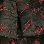 Karen Kane  Black Eyelet Embroidered Silk Ankle Pants Womens Size 14 Dressy Photo 9