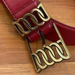 Vintage MILOR 11612 Burgundy Genuine Leather Brass Photo 2