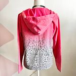 Oleg Cassini Sport Pink Leopard Zip Up Jacket Y2K‎ Retro Streetwear Small Photo 2