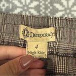 Democracy High Rise Pull On Plaid Pants Brown Size 4 Photo 4