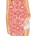 Free People NWT Linen Blend Mimi Tunic Top Lavender Combo Red Yellow White Small Photo 1