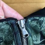 Old Navy  Active Leaf + Floral Bomber Jacket, Green, Black, Silver, Size M Photo 7