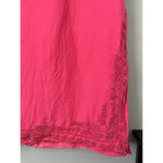 Talbots  Vintage Pink Linen Blend Embroidered Tank Maxi Dress Women’s Size 14 Photo 3