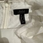 Aidan Mattox White Fringe Mini Dress Photo 2