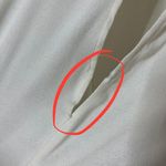 Reformation  Ivory Virginia Top Long Necklace Sleeves Blouse Womens Size L Flawed Photo 10