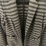 EXPRESS  Women's Striped Black and Gray Blazer Photo 3