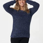 Barefoot Dreams  CozyChic Seaside Pullover  Blue Black‎ Size XL Photo 0