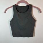 Lululemon  Athletica Invigorate Training Tank Top with Bra Olive Green 2 Photo 2