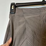 Womens Lilith Brown Plaid Checker Wide Leg Crop Capri Pants Size Small EUC #5109 Photo 5