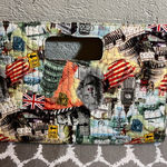 Vintage Marilyn Monroe London Print Clutch Red Photo 0