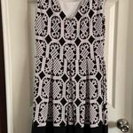 Tiana B Black/White Scoop Neck Cap Sleeve Dress size 8 Photo 8
