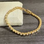 14K Gold Plate Tennis Bracelet Photo 2