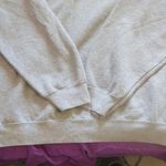 Barbie pullover sweater cursive barbie in gray and pink size XL extra large. Photo 7