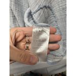 Peace Love World Women's Top Size 3X Boheme Button Up Blue Cotton Photo 2