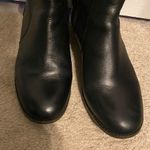 Antonio Melani Knee High Black Leather Boots Size 8 Cute lace up & bow details Photo 3