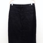Sanctuary  Womens Maxi Skirt‎ Size 28 Black Denim Front Slit Raw Hem Y2K 90s Fall Photo 6
