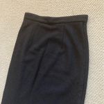 Banana Republic  Black Woolen Midi Pencil Skirt Size 6 Fitted Textured EUC Photo 6
