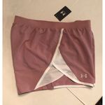 Under Armour Women's UA Fly-By 2.0 Shorts, Sz M- New Muted Lilac Lined Photo 3