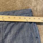 A New Day  Shorts Womens Sz 4 Chambray Blue Mid Rise Utility Pockets Casual Photo 4