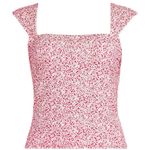 Lands’ End Women’s Square Neck Underwire Tankini Top Size 6 D NWT Red Photo 2