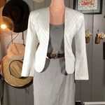 Vintage Gray Dress With Metal Accent & Zip Up Back 7/8 Photo 0