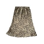 KOURT Animal Print MIDI Satin Skirt Sz M NEW New with tags Brown Size M Photo 3