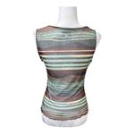 Charlotte Russe Y2K Striped Sheer Tank L Photo 2