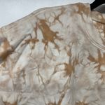 Madewell  Womens Tie Dye Sweatshirt Tan Cream Cropped Size Medium 100% Cotton Photo 2