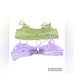Xhilaration Xhiliration Bikini Bathing Suit Tops (Sage & Lilac) size XL Photo 1