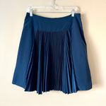 Nanette Lepore NANETTE LAPORE | Navy Blue Accordion Pleated Mini Skirt Sz 10 Photo 1