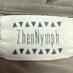 ZhenNymph Gray Batwing Dolman Sleeve Fringe Lagenlook Maxi Midi Kaftan Dress L Size L Photo 3