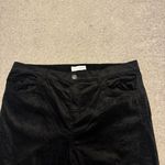 Loft  Black Velvet Skinny Slim Pants Photo 1